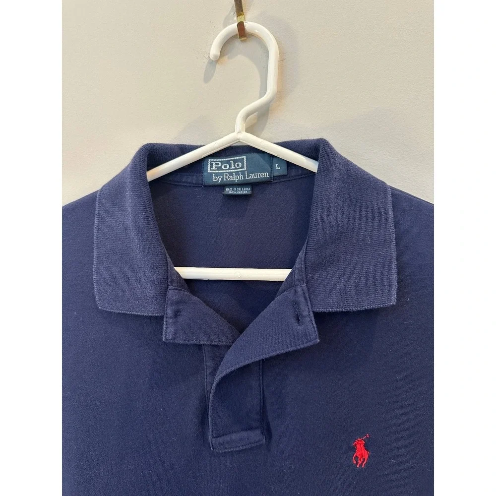 Men Latge Navy Polo by Ralph Lauren Short Sleeve